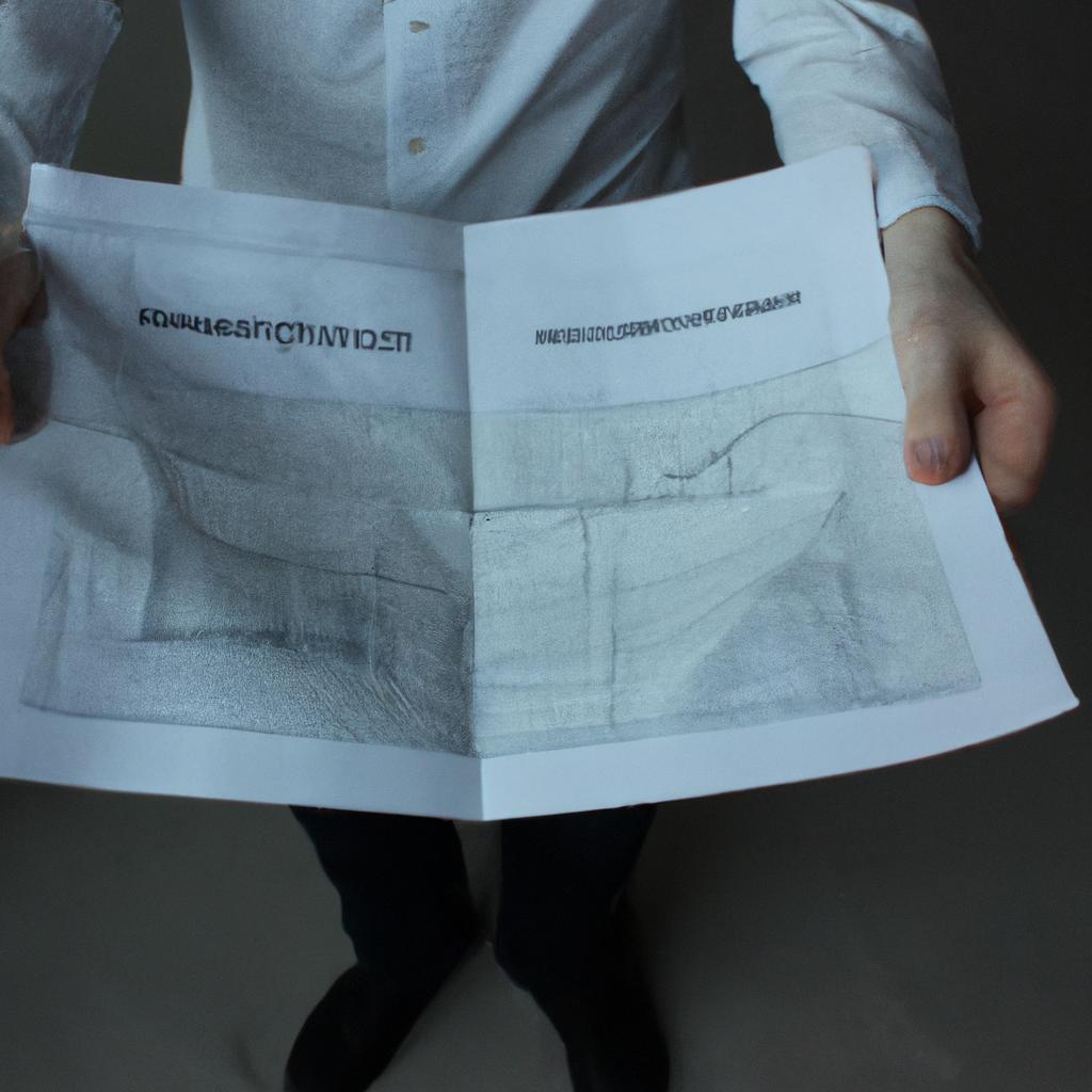Person holding a property blueprint